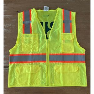 M, L, XL Kishigo Reflective Solid Front w/Mesh Back Control Safety Vests #1163